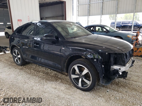 2023 Audi Q5 Sportback S line Premium Plus with VIN WA15AAFY4P2022274, listed as a Copart auction lot 54780165 with 37,836 mi miles and Salvage title. Bid and sale history available at DreamBid. Image 4.