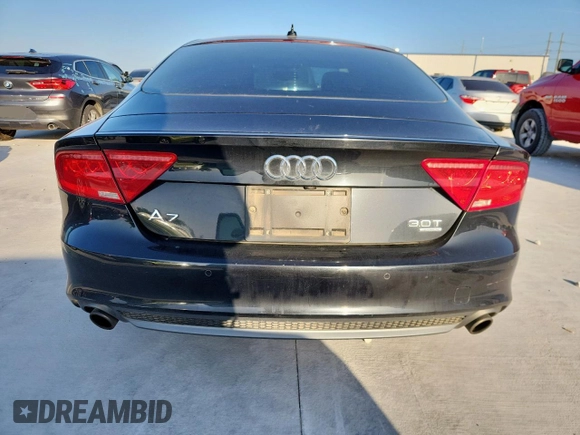 2013 Audi A7 Prestige with VIN WAU2GAFC1DN082130, listed as a Copart auction lot 59619575 with 123,560 mi miles and Salvage title. Bid and sale history available at DreamBid. Image 6.