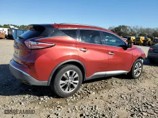 2016 Nissan Murano S with VIN 5N1AZ2MG9GN119011, listed as a Copart auction lot 82353424 with 165,314 mi miles and Salvage Title. Bid and sale history available at carsss.com. Image 3.