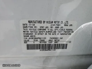 2023 Nissan ARIYA PREMIERE with VIN JN1BF0BAXPM411103, listed as a Copart auction lot 57527704 with 10,326 mi miles and Salvage Title. Bid and sale history available at carsss.com. Image 14.