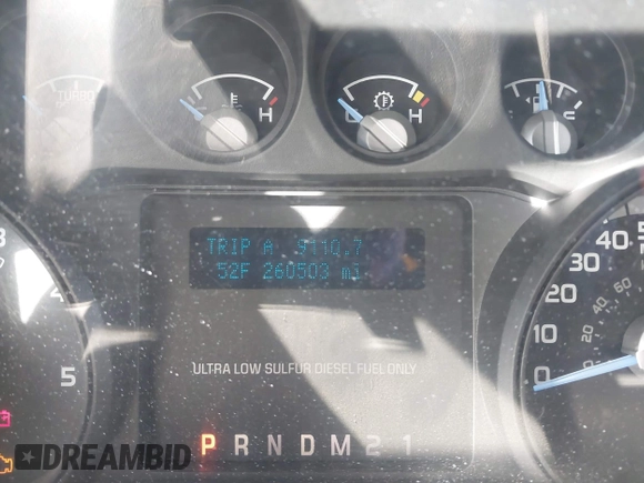 2012 Ford F-350 XL with VIN 1FT7W3AT7CEC97122, listed as a IAAI auction lot 38086956 with 260,503 mi miles and . Bid and sale history available at DreamBid. Image 15.
