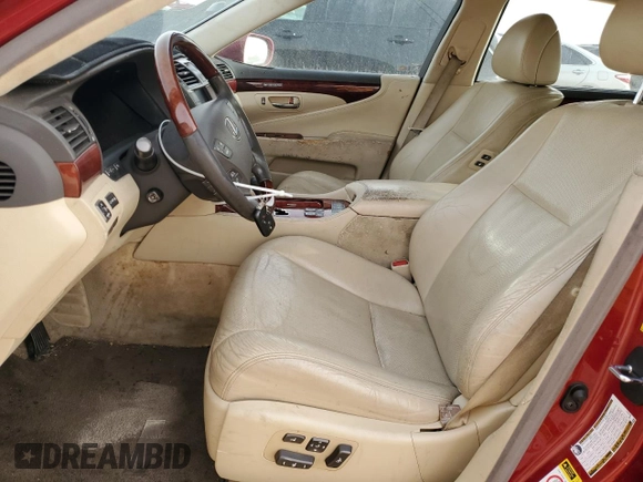 2011 Lexus LS 460 L with VIN JTHGL5EF5B5042720, listed as a Copart auction lot 46445965 with 154,801 mi miles and Salvage Title. Bid and sale history available at DreamBid. Image 7.