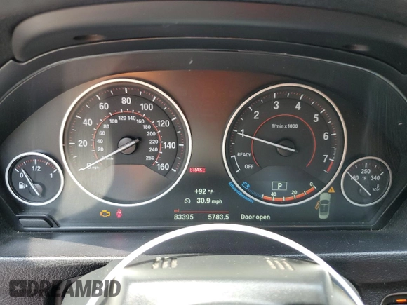 2016 BMW 4 Series 428i with VIN WBA3V7C51G5A26683, listed as a Copart auction lot 60555995 with 83,395 mi miles and Salvage title. Bid and sale history available at DreamBid. Image 9.