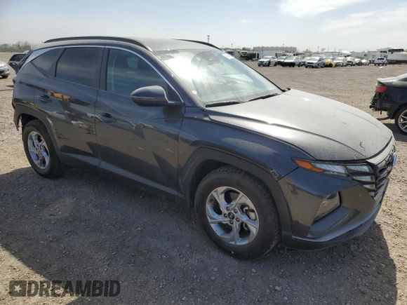 2023 Hyundai Tucson SEL with VIN 5NMJB3AE7PH233863, listed as a Copart auction lot 49844285 with 27,221 mi miles and Salvage Title. Bid and sale history available at carsss.com. Image 4.