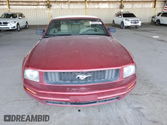 2007 Ford Mustang Deluxe with VIN 1ZVFT84N475320762, listed as a Copart auction lot 50463535 with 189,478 mi miles and Clean Title. Bid and sale history available at carsss.com. Image 5.