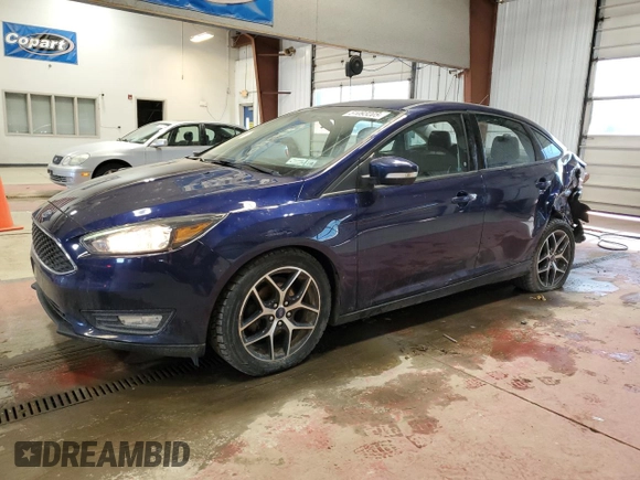 2017 Ford Focus SEL with VIN 1FADP3H22HL340125, listed as a Copart auction lot 51093205 with 81,157 mi miles and Salvage Title. Bid and sale history available at carsss.com. Image 1.
