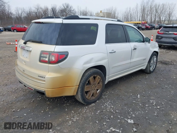 2016 GMC Acadia Denali z VIN 1GKKVTKDXGJ149164, wystawiony jako IAAI lot #41972627 z przebiegiem 158 397 mil mil oraz . Historia ofert i sprzedaży dostępna na DreamBid. Obrazek 4.