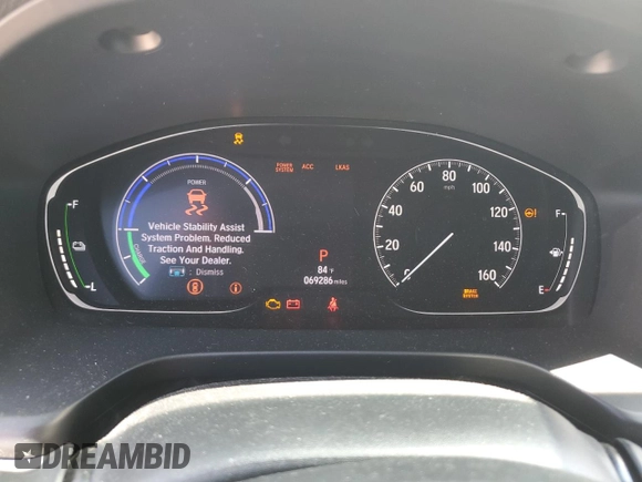 2020 Honda Insight Touring z VIN 19XZE4F9XLE012707, wystawiony jako Copart lot #56637245 z przebiegiem 69 286 mil mil oraz Szkoda całkowita • Salvage title. Historia ofert i sprzedaży dostępna na DreamBid. Obrazek 9.