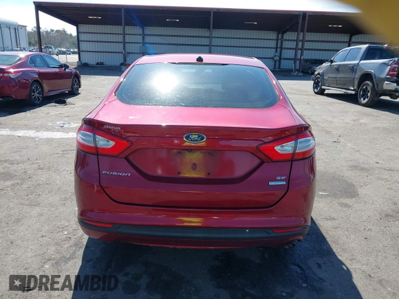 2016 Ford Fusion SE with VIN 3FA6P0HD8GR376622, listed as a IAAI auction lot 41443807 with 125,385 mi miles. Bid and sale history available at carsss.com. Image 16.