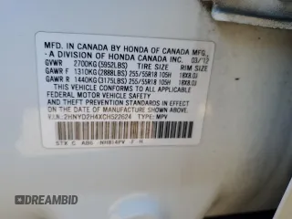 2012 Acura MDX Tech/Entertainment Pkg with VIN 2HNYD2H4XCH522624, listed as a Copart auction lot 88059225 with 244,282 mi miles and Salvage Title. Bid and sale history available at carsss.com. Image 13.