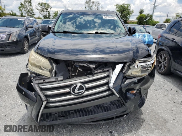 2015 Lexus GX 460 with VIN JTJBM7FX6F5096493, listed as a Copart auction lot 62163955 with 162,150 mi miles and Salvage title. Bid and sale history available at DreamBid. Image 5.