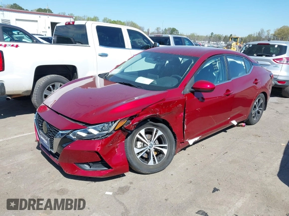 2021 Nissan Sentra SV with VIN 3N1AB8CV6MY321009, listed as a IAAI auction lot 41903131 with 18,768 mi miles and . Bid and sale history available at DreamBid. Image 19.
