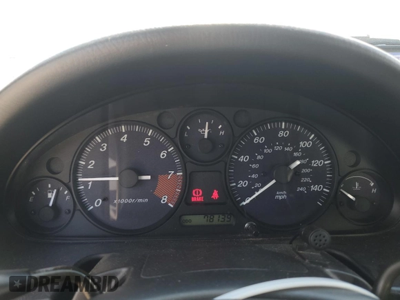2000 Mazda MX-5 Miata with VIN JM1NB3531Y0152594, listed as a Copart auction lot 57460195 with 78,139 mi miles and Salvage title. Bid and sale history available at DreamBid. Image 9.