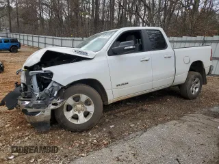 2022 Ram 1500 Big Horn z VIN 1C6RREBG0NN335894, wystawiony jako Copart lot #43987125 z przebiegiem Nie podano mil oraz Szkoda całkowita • Salvage title. Historia ofert i sprzedaży dostępna na DreamBid. Obrazek 1.