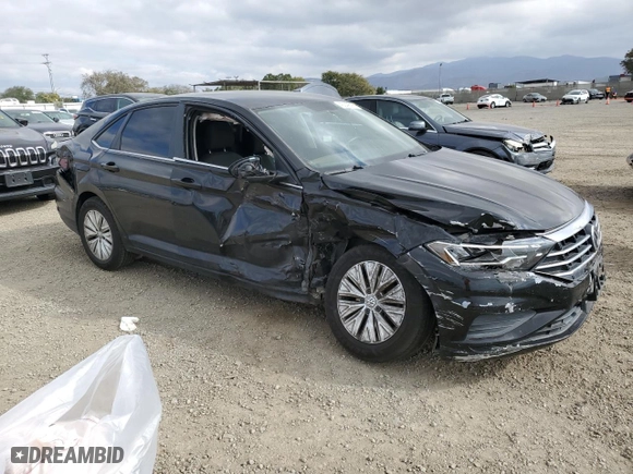2019 Volkswagen Jetta S with VIN 3VWCB7BUXKM195411, listed as a Copart auction lot 43049395 with 115,334 mi miles and Salvage Title. Bid and sale history available at carsss.com. Image 4.