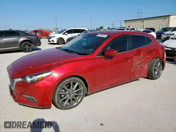 2018 Mazda 3 Touring with VIN 3MZBN1L38JM184671, listed as a Copart auction lot 52008405 with 114,292 mi miles and Salvage Title. Bid and sale history available at DreamBid. Image 1.