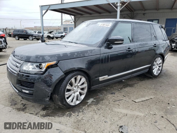 2017 Land Rover Range Rover с VIN SALGS5FE1HA362815, выставлен на аукционе Copart как лот 61987445 с пробегом 138 249 миль миль и Списание • Salvage title. История ставок и продаж доступна на DreamBid. Изображение 1.