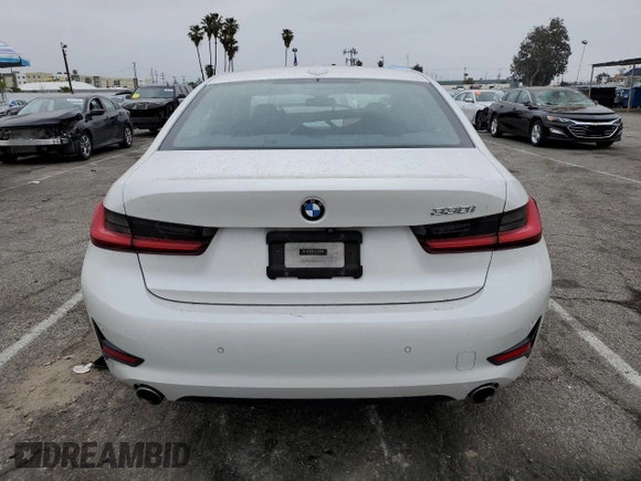 2019 BMW 3 Series 330i with VIN WBA5R1C54KAJ98875, listed as a Copart auction lot 50037465 with 32,170 mi miles and Salvage Title. Bid and sale history available at carsss.com. Image 6.