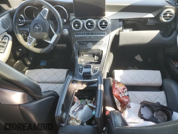 2016 Mercedes-Benz C 63 S AMG with VIN 55SWF8HB9GU130172, listed as a Copart auction lot 46509785 with Not provided miles and Salvage title. Bid and sale history available at DreamBid. Image 8.