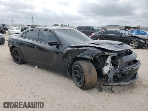 2023 Dodge Charger SRT Hellcat Widebody Jailbreak with VIN 2C3CDXL97PH514569, listed as a Copart auction lot 50168415 with 35,968 mi miles and Salvage Title. Bid and sale history available at carsss.com. Image 4.