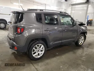 2017 Jeep Renegade Altitude with VIN ZACCJBBB6HPE49807, listed as a Copart auction lot 55518865 with 80,452 mi miles and Non repairable. Bid and sale history available at DreamBid. Image 3.