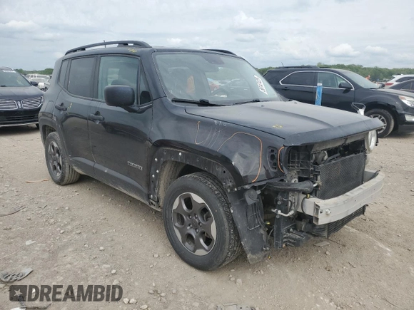 2017 Jeep Renegade Sport с VIN ZACCJAAH2HPE99944, выставлен на аукционе Copart как лот 56147425 с пробегом 111 747 миль миль и Списание • Salvage title. История ставок и продаж доступна на DreamBid. Изображение 4.