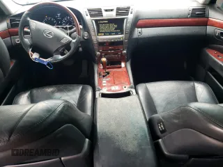 2007 Lexus LS 460 with VIN JTHBL46F675035124, listed as a Copart auction lot 54334835 with 155,919 mi miles and Salvage title. Bid and sale history available at DreamBid. Image 8.
