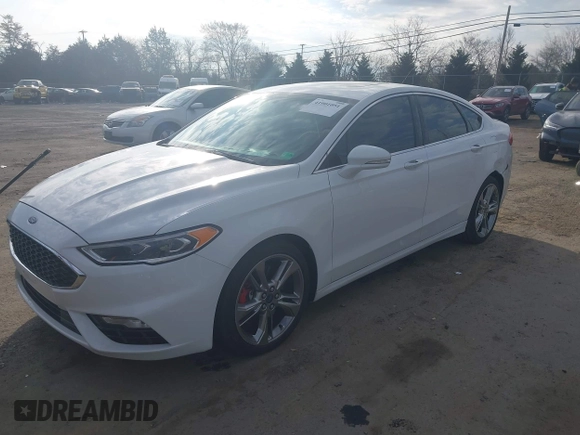 2017 Ford Fusion Sport with VIN 3FA6P0VP0HR153877, listed as a IAAI auction lot 41901051 with 100,799 mi miles. Bid and sale history available at carsss.com. Image 2.