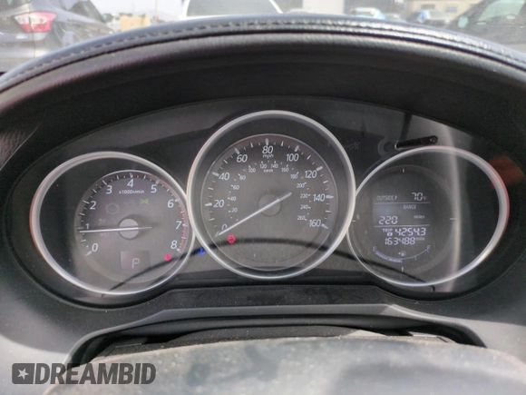 2016 Mazda 6 i Sport with VIN JM1GJ1U52G1410942, listed as a Copart auction lot 51810155 with 163,488 mi miles and Salvage Title. Bid and sale history available at DreamBid. Image 9.