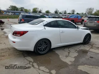 2012 Lexus IS 250 C with VIN JTHFF2C23C2524901, listed as a Copart auction lot 53550135 with 67,652 mi miles and Salvage title. Bid and sale history available at DreamBid. Image 3.