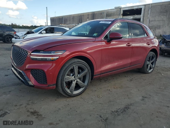 2023 Genesis GV70 3.5T Sport with VIN KMUMCDTC0PU115865, listed as a Copart auction lot 73735854 with 34,001 mi miles and Salvage Title. Bid and sale history available at carsss.com. Image 1.