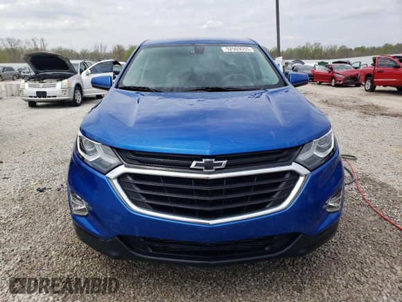 2019 Chevrolet Equinox LT with VIN 3GNAXKEV1KS521408, listed as a Copart auction lot 52969055 with 56,978 mi miles and Salvage Title. Bid and sale history available at DreamBid. Image 5.