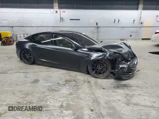 2022 Tesla Model S Plaid с VIN 5YJSA1E65NF487665, выставлен на аукционе Copart как лот 55261025 с пробегом Не указан миль и Списание • Salvage title. История ставок и продаж доступна на DreamBid. Изображение 4.