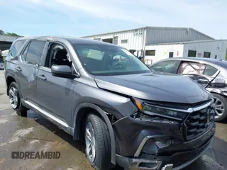 2025 Honda Pilot EX-L with VIN 5FNYG2H49SB014386, listed as a IAAI auction lot 42196477 with 12,433 mi miles and . Bid and sale history available at DreamBid. Image 1.
