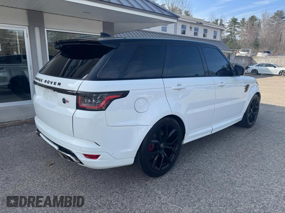2018 Land Rover Range Rover Sport SVR with VIN SALWZ2SE7JA198973, listed as a Copart auction lot 52995305 with 68,909 mi miles and Clean Title. Bid and sale history available at carsss.com. Image 4.