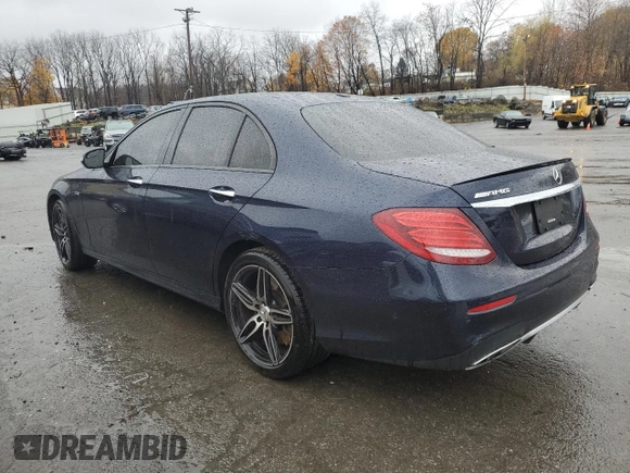 2017 Mercedes-Benz E-Class AMG E 43 with VIN WDDZF6EBXHA163981, listed as a Copart auction lot 80611534 with 85,528 mi miles and Salvage Title. Bid and sale history available at carsss.com. Image 2.