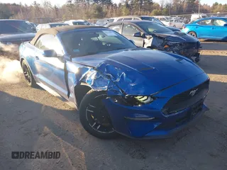 2018 Ford Mustang EcoBoost Premium with VIN 1FATP8UH1J5142908, listed as a IAAI auction lot 41912005 with 87,722 mi miles and . Bid and sale history available at DreamBid. Image 1.