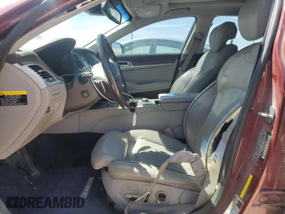 2015 Hyundai Genesis 5.0L with VIN KMHGN4JF4FU045739, listed as a Copart auction lot 61482474 with 117,558 mi miles and Salvage Title. Bid and sale history available at carsss.com. Image 7.