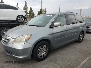 2007 Honda Odyssey EX-L z VIN 5FNRL38637B004323, wystawiony jako Copart lot #59626045 z przebiegiem 178 069 mil mil oraz Szkoda całkowita • Salvage title. Historia ofert i sprzedaży dostępna na DreamBid. Obrazek 1.