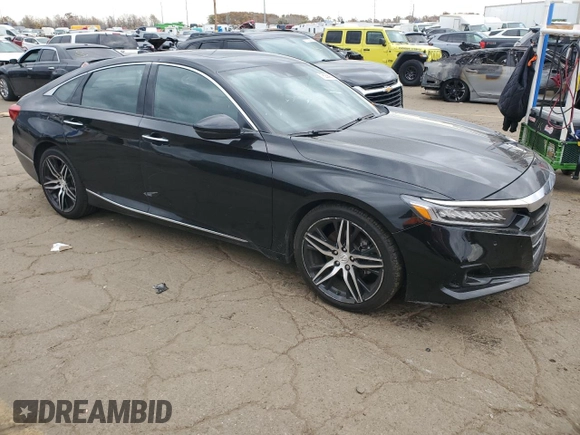 2021 Honda Accord Touring with VIN 1HGCV2F99MA010771, listed as a Copart auction lot 78258924 with 60,260 mi miles and Salvage title. Bid and sale history available at DreamBid. Image 4.