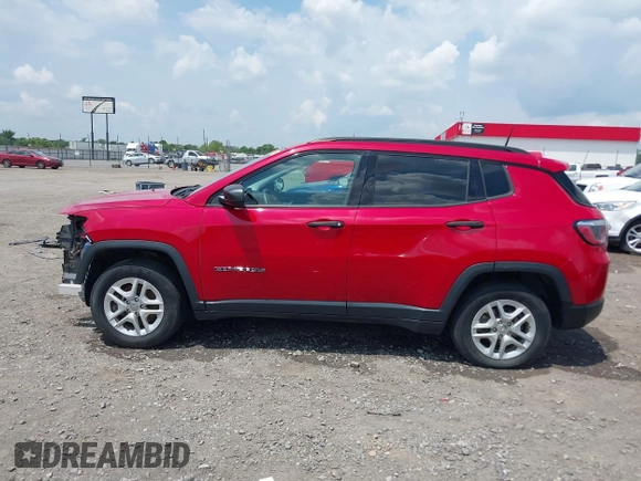2018 Jeep Compass Sport z VIN 3C4NJCAB6JT487634, wystawiony jako IAAI lot #42405806 z przebiegiem 145 148 mil mil oraz . Historia ofert i sprzedaży dostępna na DreamBid. Obrazek 15.