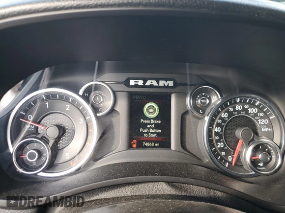 2022 Ram 2500 Tradesman with VIN 3C6UR5CL0NG370739, listed as a Copart auction lot 42042635 with 74,868 mi miles and Salvage Title. Bid and sale history available at carsss.com. Image 9.