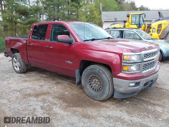 2015 Chevrolet Silverado 1500 LT with VIN 3GCUKREC5FG196217, listed as a IAAI auction lot 42130317 with 350,933 mi miles. Bid and sale history available at carsss.com. Image 1.