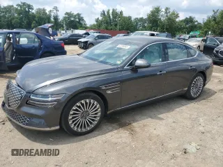 2023 Genesis G80 with VIN KMTGE4S10PU007189, listed as a Copart auction lot 63295885 with 20,065 mi miles and Non repairable. Bid and sale history available at DreamBid. Image 1.