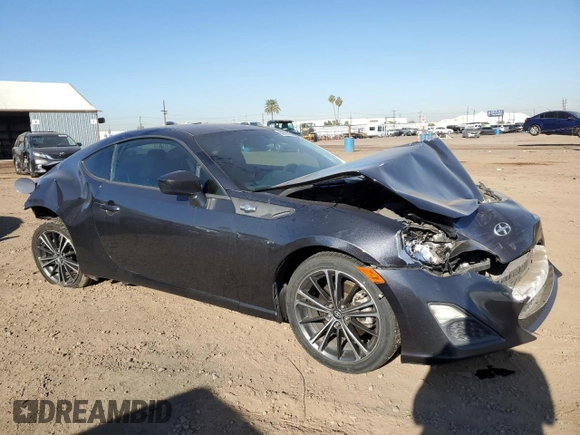 2016 Scion FR-S with VIN JF1ZNAA18G8705412, listed as a Copart auction lot 80296163 with 79,281 mi miles and Salvage Title. Bid and sale history available at carsss.com. Image 4.