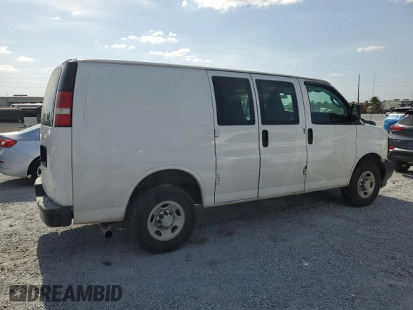 2017 Chevrolet Express Cargo with VIN 1GCWGAFF4H1352771, listed as a Copart auction lot 54472305 with 106,950 mi miles and Salvage title. Bid and sale history available at DreamBid. Image 3.
