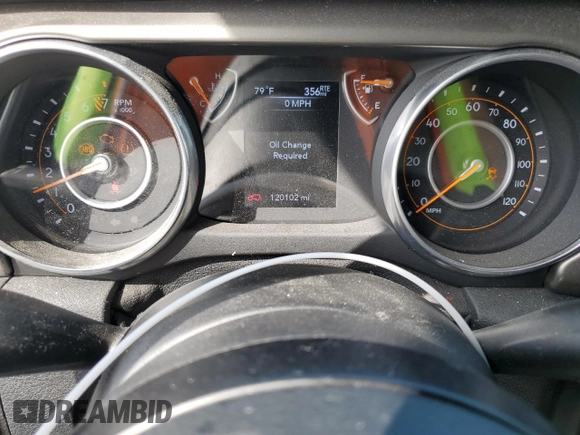 2018 Jeep Wrangler Unlimited Sport S z VIN 1C4HJXDG8JW133314, wystawiony jako Copart lot #53708965 z przebiegiem 120 102 mil mil oraz Szkoda całkowita • Salvage title. Historia ofert i sprzedaży dostępna na DreamBid. Obrazek 9.