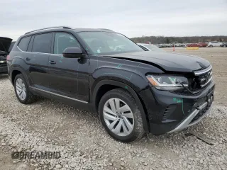 2021 Volkswagen Atlas SEL with VIN 1V2BP2CAXMC603447, listed as a Copart auction lot 50500474 with 52,691 mi miles and Salvage title. Bid and sale history available at DreamBid. Image 4.