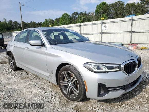2021 BMW 5 Series 530e with VIN WBA13AG03MCG57984, listed as a Copart auction lot 53390224 with 68,634 mi miles and . Bid and sale history available at carsss.com. Image 4.