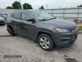 2018 Jeep Compass Latitude with VIN 3C4NJCBB0JT376754, listed as a Copart auction lot 58494345 with 93,092 mi miles and Salvage title. Bid and sale history available at DreamBid. Image 4.